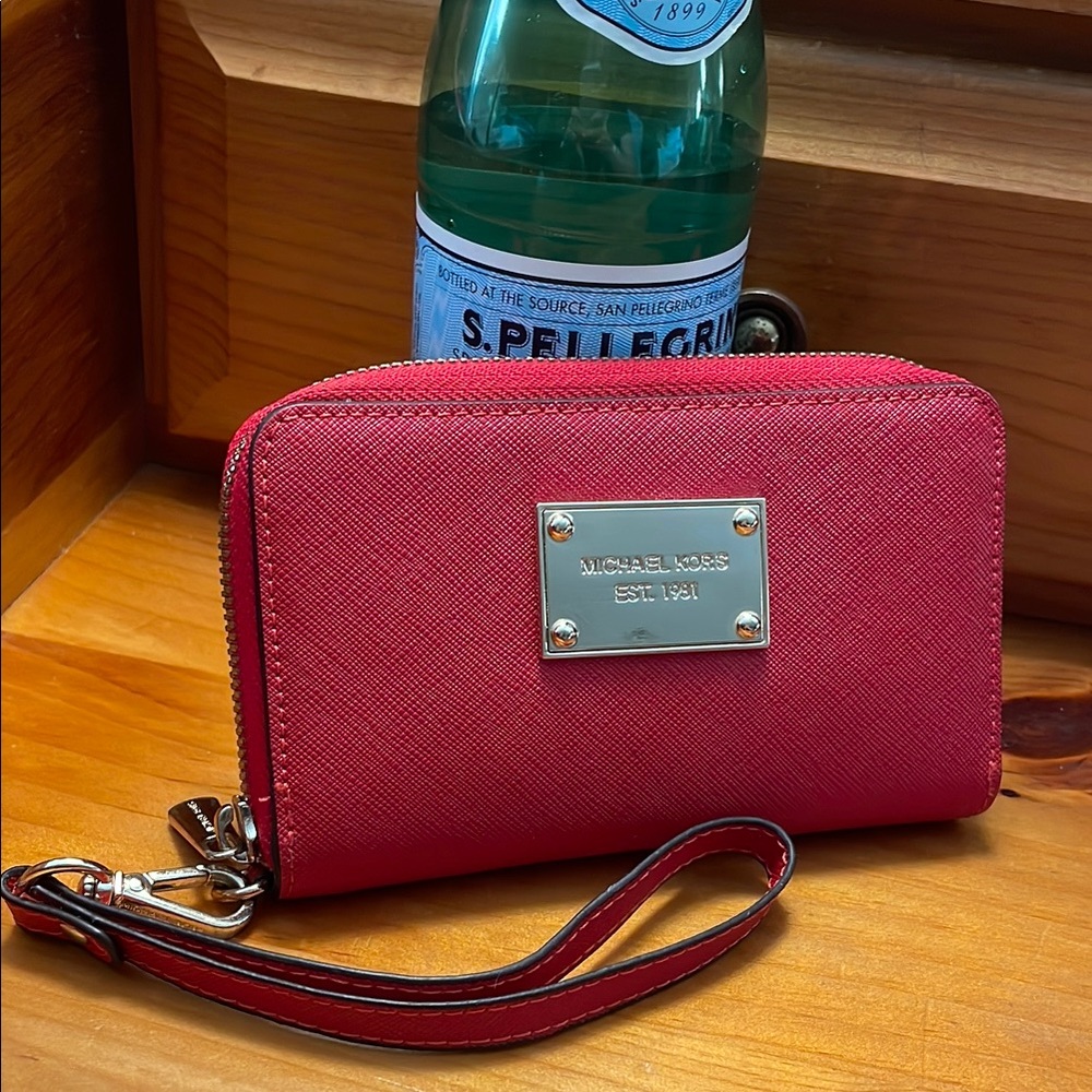 Michael Kors Cherry Red Wristlet
